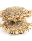 Raffia Round Pillow