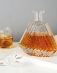 Vintage-Style Irish-Cut Crystal Whiskey Decanter