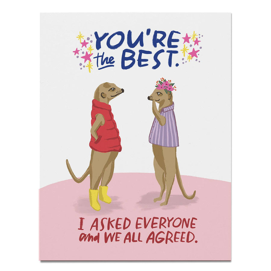 You're the Best Thank You Card