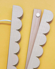 A3 Scallop American Maple Magnetic Picture Hanger - Set of 3