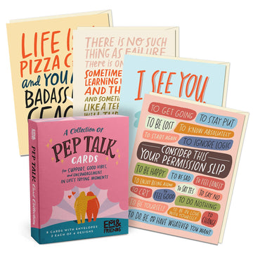 Pep Talk Boxed Cards, 8 Assorted Encouragement Cards