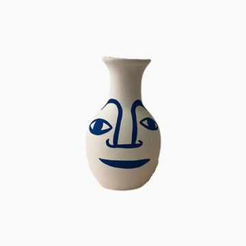 Blue Face Vase