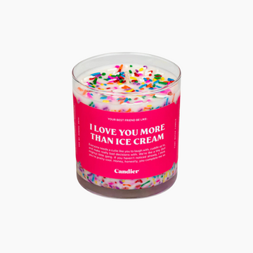 Love You More Than Ice Cream Candle