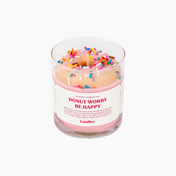 Donut Worry Be Happy Candle