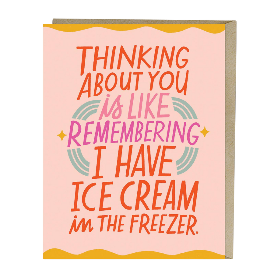 Ice Cream Freezer Love Card