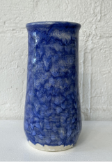 Star Blue Tall Ceramic Vase