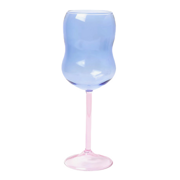 Bubble Colored Wine Glass