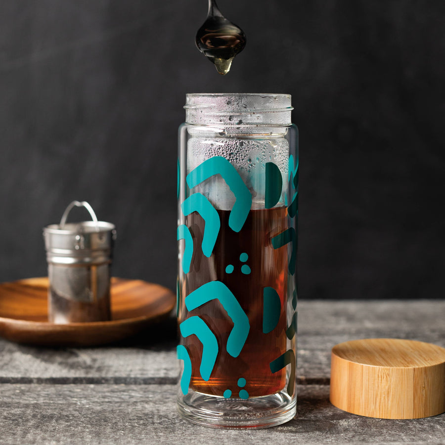 Echo Sustain Double Glass Tea Infuser Bottle