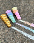 Rainbow Unicorn Horn Handmade Sidewalk Chalk