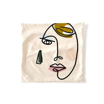 Face Throw Pillow