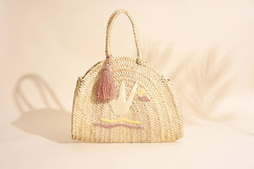 Pink Embroidered Luana Handbag