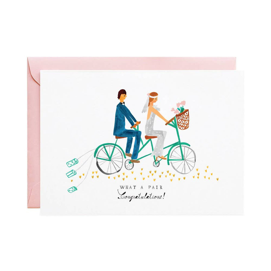 Tin Cans on the Tandem Greeting Card