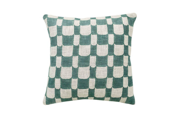 Checkered Block Throw Pillow